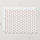 ピンクホールインワンゴルフ1stバースデーパーティー写真 招待状 (裏面)