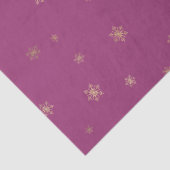 ピンクボイセンベリークリスマス金ゴールド雪片 薄葉紙 (詳細)