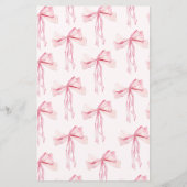 ピンクボウあなたの電話での何ブライダルシャワーゲーム (裏面)