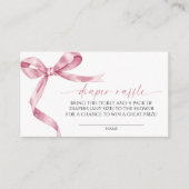 ピンクボウおむつラッフル エンクロージャーカード (正面)