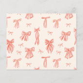 ピンクボウお洒落ガールフォトバジェット誕生日 (裏面)