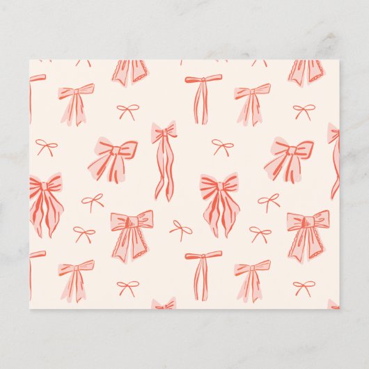 ピンクボウお洒落ガールフォトバジェット誕生日 (裏面)