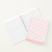 ピンクボウかわいらし名前をカスタムするスパイラルノート ノートブック (内部)