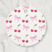 ピンクボウさくらんぼコケット誕生日 フェイバータグ (裏面)