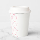 ピンクボウのテーマパーティーカップ 紙コップ (左)