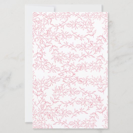 ピンクボウの上または下のブライダルシャワーゲーム (裏面)