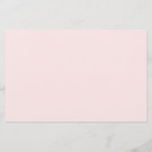 ピンクボウアドバイスカードブライダルシャワー 便箋 (裏面)