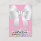 ピンクボウイヤリング表示カード コーリングカード (正面)