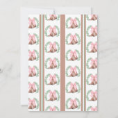 ピンクボウウェスタン女性のカーボーイブーツガールズクラブ誕生日 招待状 (裏面)