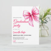 ピンクボウエレガントの卒業 招待状 (スタンド正面)