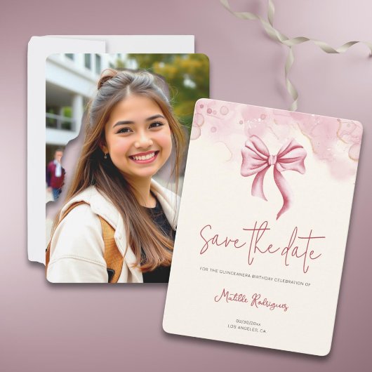 ピンクボウエレガントキンセアニラ写真 セーブザデート