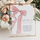 ピンクボウエレガントコケットどのように大きいママの腹 ポスター