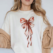 ピンクボウエレガントコケットフェミニン スウェットシャツ