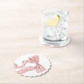 ピンクボウエレガントコケット ペーパーコースター (インサイチュ)