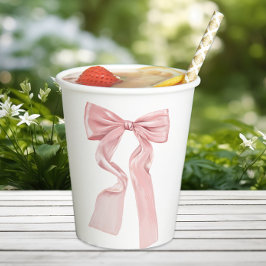 ピンクボウエレガントコケット 紙コップ