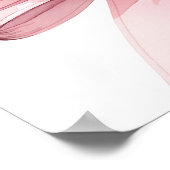 ピンクボウエレガントスウィート16へようこそ ポスター (角)