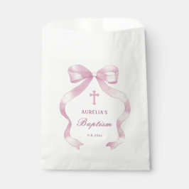 ピンクボウエレガントバプテスマ フェイバーバッグ