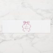 ピンクボウエレガントバプテスマ ペットボトルラベル (シングルラベル)