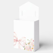 ピンクボウエレガントフローラベビーシャワー フェイバーボックス (オープン)