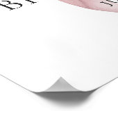 ピンクボウエレガントブライダルシャワーへようこそ ポスター (角)