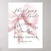 ピンクボウエレガントブライダルシャワーへようこそ ポスター (正面)