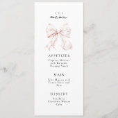 ピンクボウエレガントメニュー メニュー (正面)