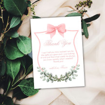 ピンクボウエレガントユーカリプスクレストベビーシャワー