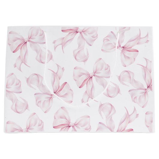 ピンクボウエレガント抱き枕 ラージペーパーバッグ (正面)