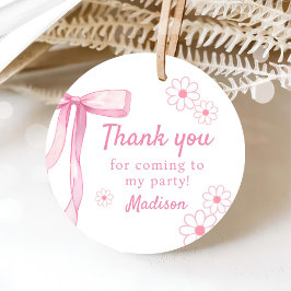 ピンクボウエレガント1歳の誕生日 フェイバータグ