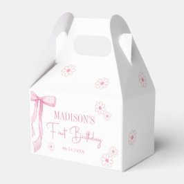 ピンクボウエレガント1歳の誕生日 フェイバーボックス