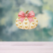 ピンクボウカボチャとゴールデンハート – コケットファル アクリルサイン (ニュートラル)
