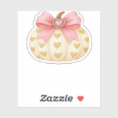 ピンクボウカボチャとゴールデンハート – コケットファル シール (シート)