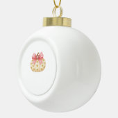 ピンクボウカボチャとゴールデンハート – コケットファル セラミックボールオーナメント (右)