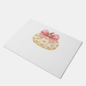 ピンクボウカボチャとゴールデンハート – コケットファル ドアマット (アングル)