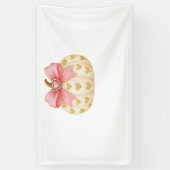 ピンクボウカボチャとゴールデンハート – コケットファル 横断幕 (縦)