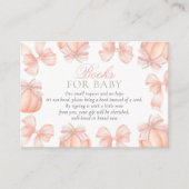 ピンクボウカボチャ赤ちゃんシャワーベビー エンクロージャーカード (正面)
