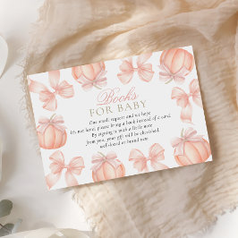 ピンクボウカボチャ赤ちゃんシャワーベビー エンクロージャーカード