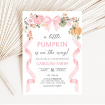 ピンクボウカボチャ赤ちゃんシャワー