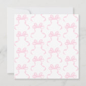 ピンクボウガーリーコケット12thバースデーパーティスクーラ 招待状 (裏面)