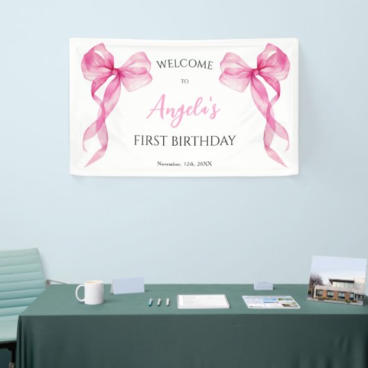 ピンクボウガールズ1stバースデーウェルカム 横断幕 (トレードショー)