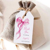 ピンクボウガールズ1st誕生日ありがとう ギフトタグ