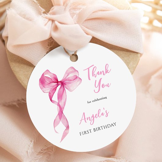 ピンクボウガールズ1st誕生日ありがとう フェイバータグ