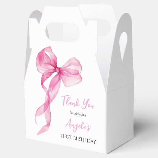 ピンクボウガールズ1st誕生日ありがとう フェイバーボックス (オープン)