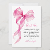 ピンクボウガールズ1st誕生日 サンキューカード (正面)