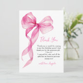 ピンクボウガールズ1st誕生日 サンキューカード (スタンド正面)
