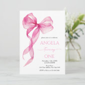 ピンクボウガールズ1st誕生日 招待状 (スタンド正面)