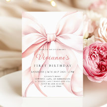 ピンクボウガールファースト誕生日