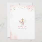 ピンクボウガール祈ズプリメスペインのラ組合 招待状 (裏面)