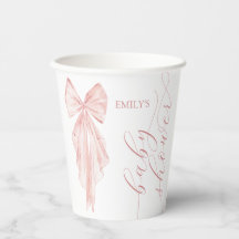 ピンクボウガール赤ちゃんシャワーリミニマルボン