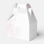 ピンクボウガール1st誕生日パーティー フェイバーボックス (裏面サイド)